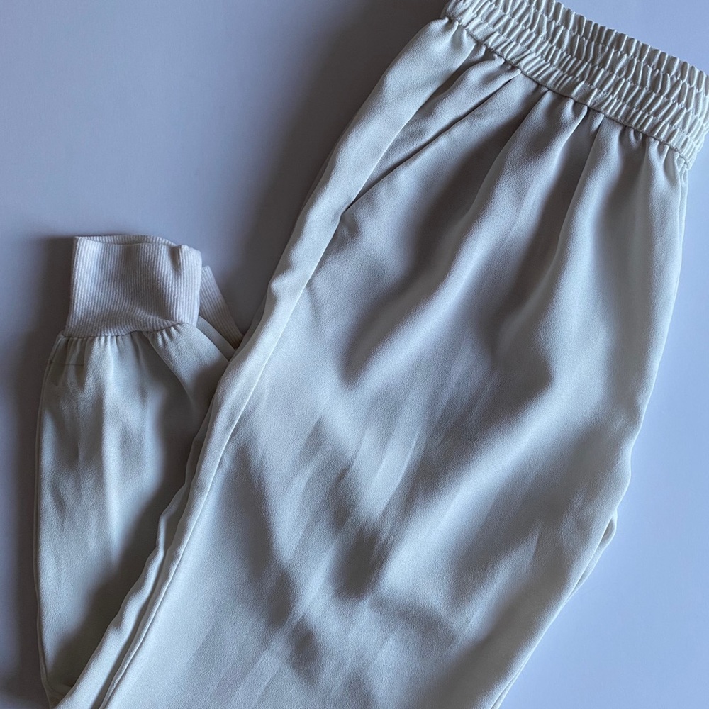 Joie Mariner Crepe Trousers/Jogger- White/Cream
